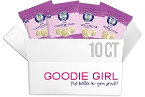 GOODIE GIRL COOKIES Goodie Girl Mini Confetti Sugar Cookies – Peanut Free, Gluten Free, No Artificial Ingredients – 100 Calories Each - 10 Individually Wrapped Packs