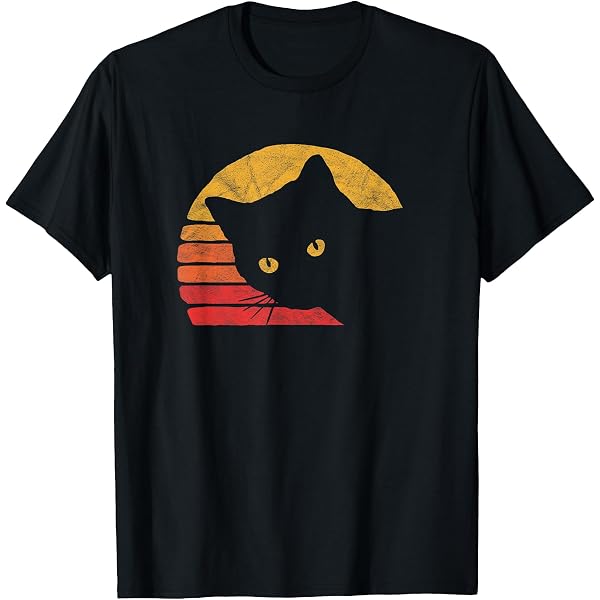 トップス chatmignon Amazon.com: Cat Shirt. Retro Style T-Shirt : Clothing, Shoes & Jewelry