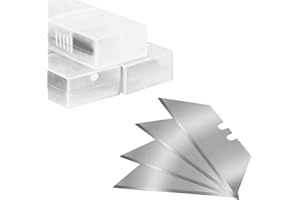 Follde 30 Pc. for DeWalt Carbide Utility Knife Blades, SK5 Carbon Steel, 50° Cutting Angle, Sharp And Durable Replacement Razor Blades