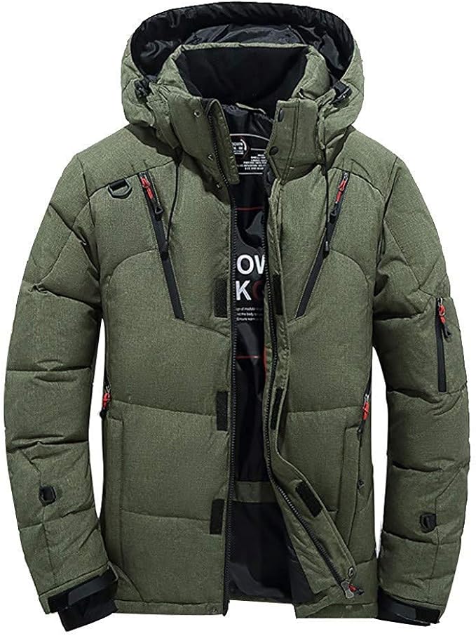 Ericcay Down Jacket Men Boys Windbreaker Casual Warm Stylish Hooded ...