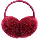 POXIMI Women Winter Earmuffs Girl Ski Adjustable Ear Covers for Cute Bow Ear Warmer Outdoor Earmuff Fleece Lining