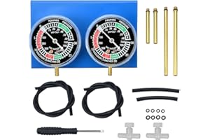 Prokomon Motorcycle Carburetor Synchronizer Tool;Carb Synchronizer Tool with 2 Gauge;Vacuum Carb Sync Tool for 2 Cylinder