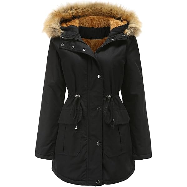 Amazon.com: QOAAIE 2 Pack Womens Winter Fleece Lined Parka Jacket