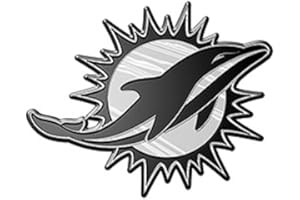 NFL Miami Dolphins Chrome 3D for Auto Car Truck Emblem Decal Sticker Football Licensed Team Logo