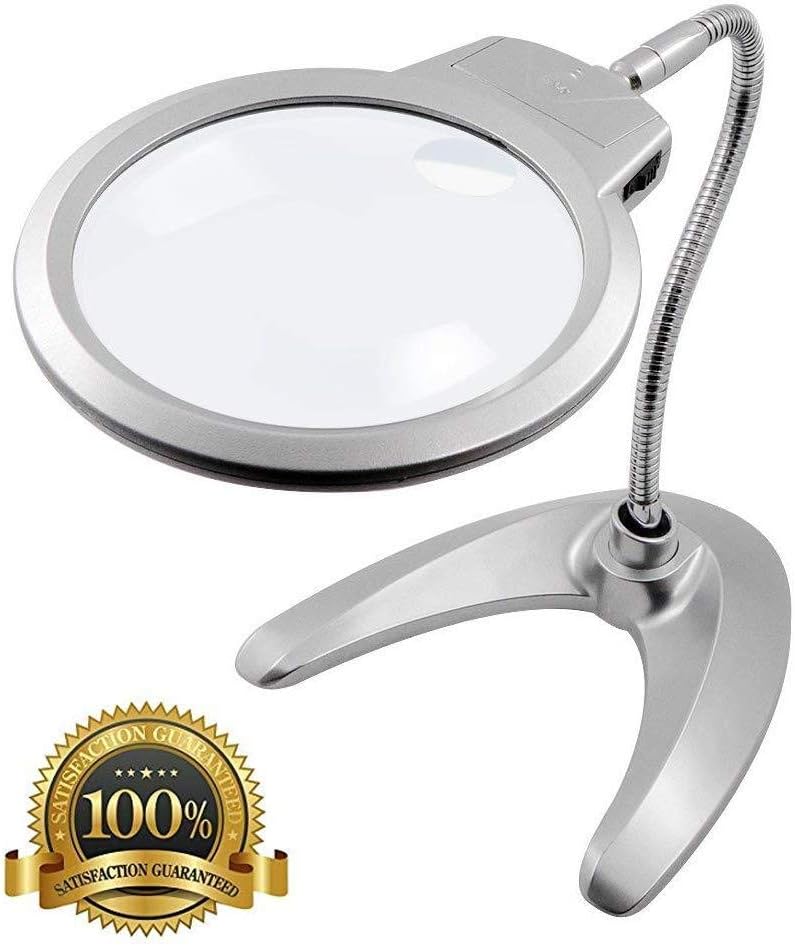 FKYUYU Lupas Lupa LED Luz De Escritorio Lámpara De Lupa para Mesa De Lectura Soporte Lupa FKYUYU Lupas Lupa LED Luz De Escritorio Lámpara De Lupa para Mesa De Lectura Soporte Lupa