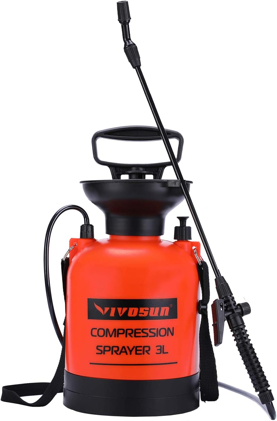 VIVOSUN 1.3 Gallon Lawn and Garden Pump Pressure Sprayer with Pressure Relief Valve, Adjustable Shoulder Strap: Garden & Outdoor