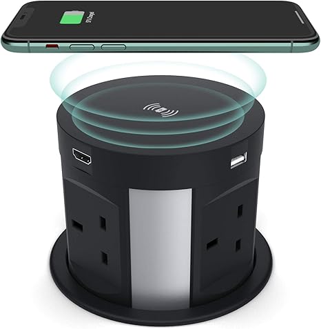 Automatic Pop Up Socket for Kitchen Worktops, Hidden Surge Protector ...