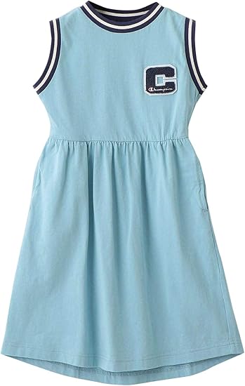 Amazon ユナイテッドアローズ グリーンレーベル リラクシング キッズ 別注 Champion チャンピオン リンガーワンピース 7150 Lt Blue 71 110cm ワンピース チュニック 通販