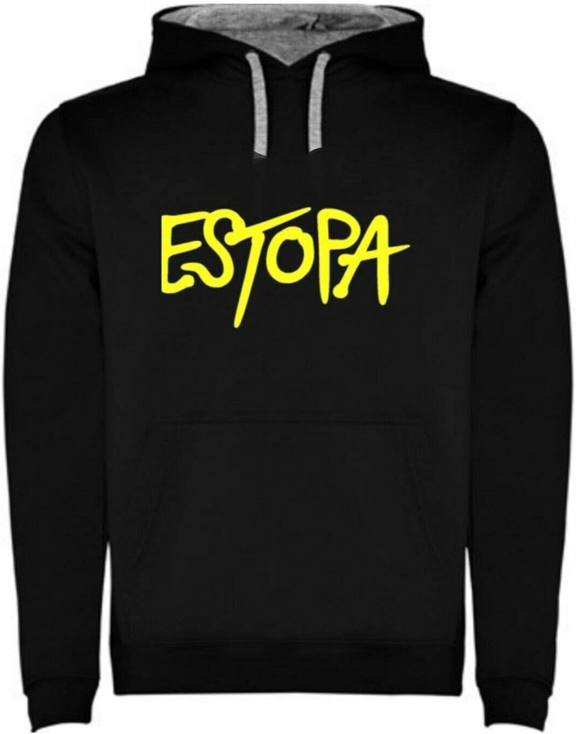 ROLY Sudadera con Capucha Estopa Negra Hombre Tallas S M L XL XXL ...