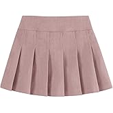 Neutocd Toddler Girls Skirts Skorts Pleated School Uniform Skirts with Elastic Waistband Built in Shorts