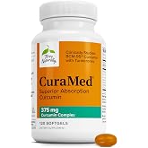 Terry Naturally CuraMed 375mg - Pain &amp; Inflammation Relief - 120 Count | BCM-95, Curcumin. Brain, Liver and Immune Health Support. 120 softgels.