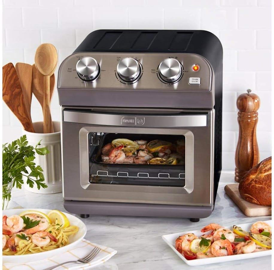 DASH 1450-Watt 10-Liter Air Fryer Oven Stainless
