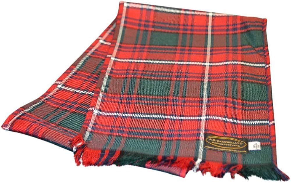 Scott Red Modern Classic Fine Wool Tartan Scarf Amazon.co.uk Clothing
