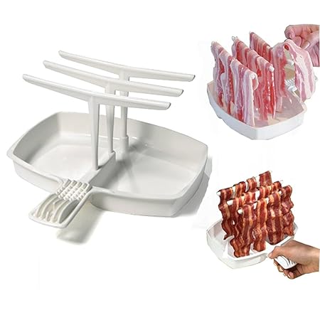 Compra YEARGER Desmontable Bacon Tray Rack Microondas Bacon Cooker ...