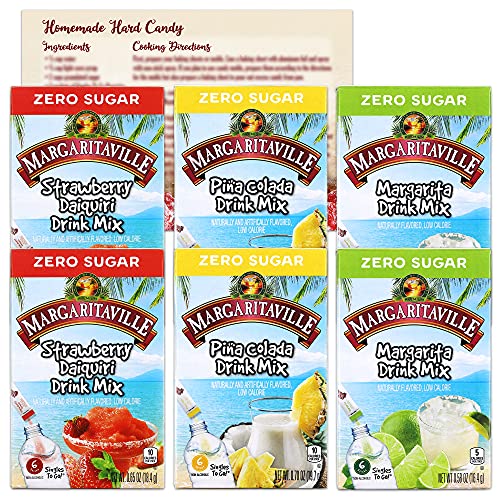 Margaritaville Singles to Go Drink Mix Variety Pack 3 Flavors 2 Boxes Each Pina Colada