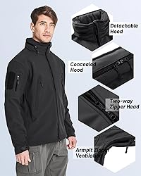 TACVASEN Jacket for Men Winter Fleece Jacket