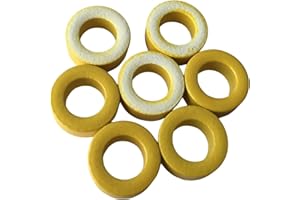 HONDARK 50pcs 13X8X5mm 0.5X0.3X0.2inch Small Inductor Core Ferrite Snap Ferrite Bead Toroid Ferrite Core Ferrite Ring 50-26