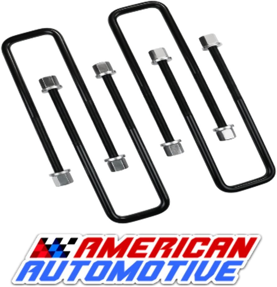 American Automotive UBLT12388 Square U Bolts 10" Extra Long Certified