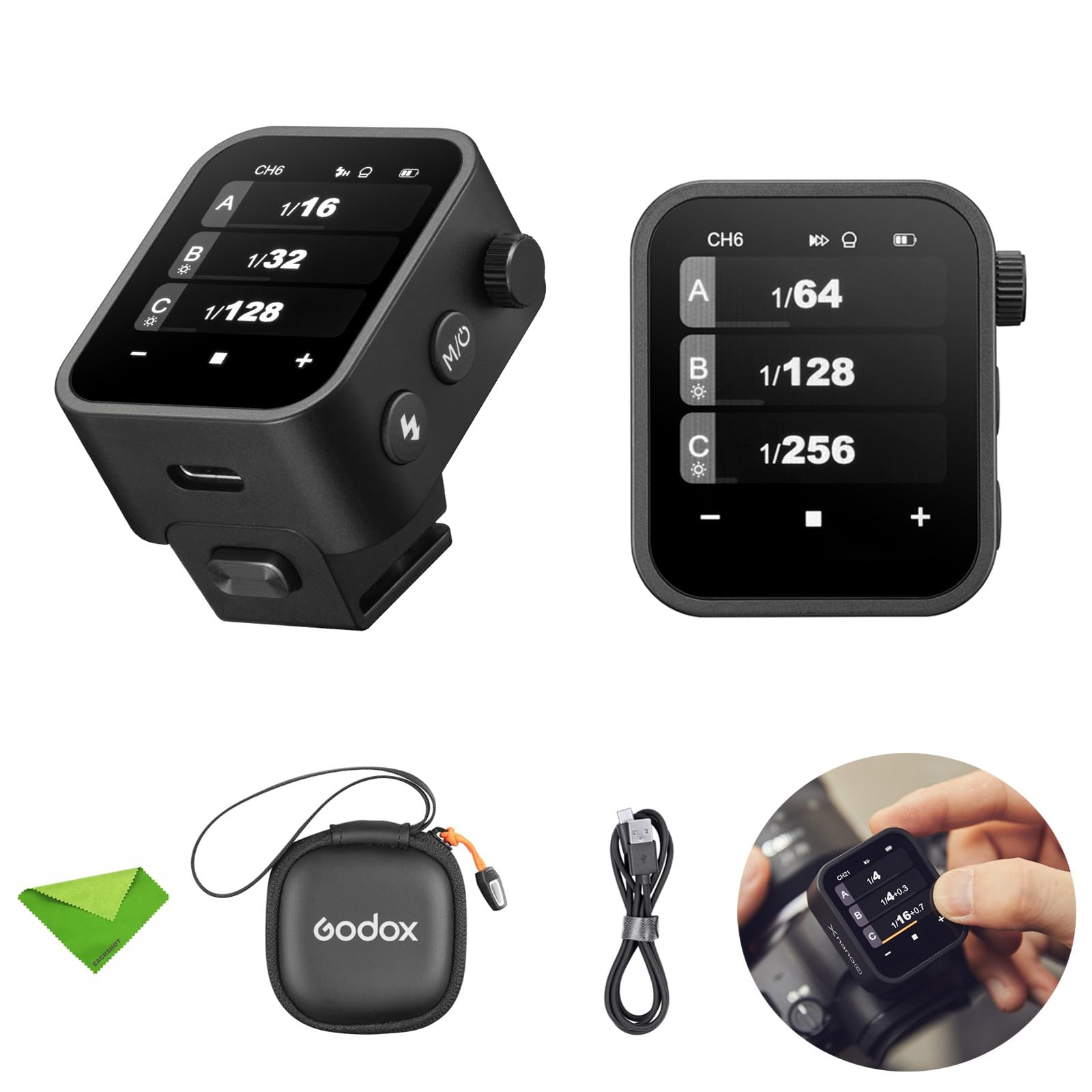 Godox X3 X3L X3-L Touchscreen TTL Wireless Flash Trigger for Leica Cameras, 2.4GHz Wireless, High-Speed Sync, OLED Screen Adjustable Brightness TTL Flash Transmitter for Leica SL2, SL1, TYP-60, Q2,M10