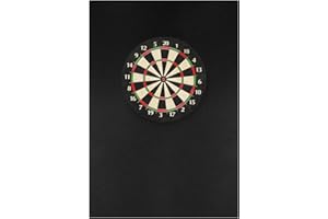 Wall Protector - Dart Surround for Board | Dart Wall Protector with Board Accessories & Removable Black Mat Protection Profes