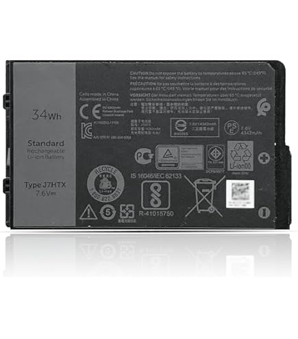 Amazon.com: J7HTX 7XNTR FH8RW 2JT7D Laptop Battery for Dell