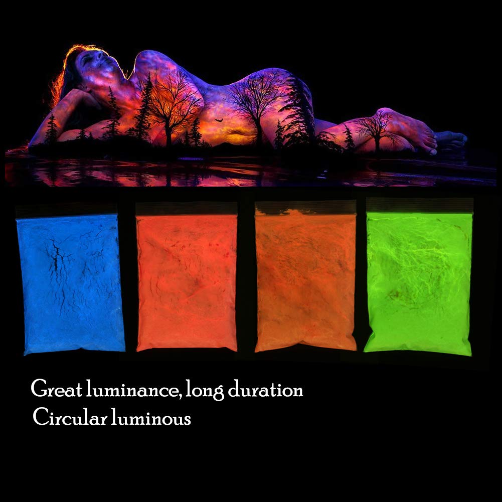 Fluoreszierendes Pulver 4 Farben 4 Farben Helle Fluoreszierende Farbe Pulver Diy Pigment Nagellack Beschichtung Nachtleuchtende Pulver Kuche Haushalt Wohnen Bastel Malmaterialien Suenaacampo Com
