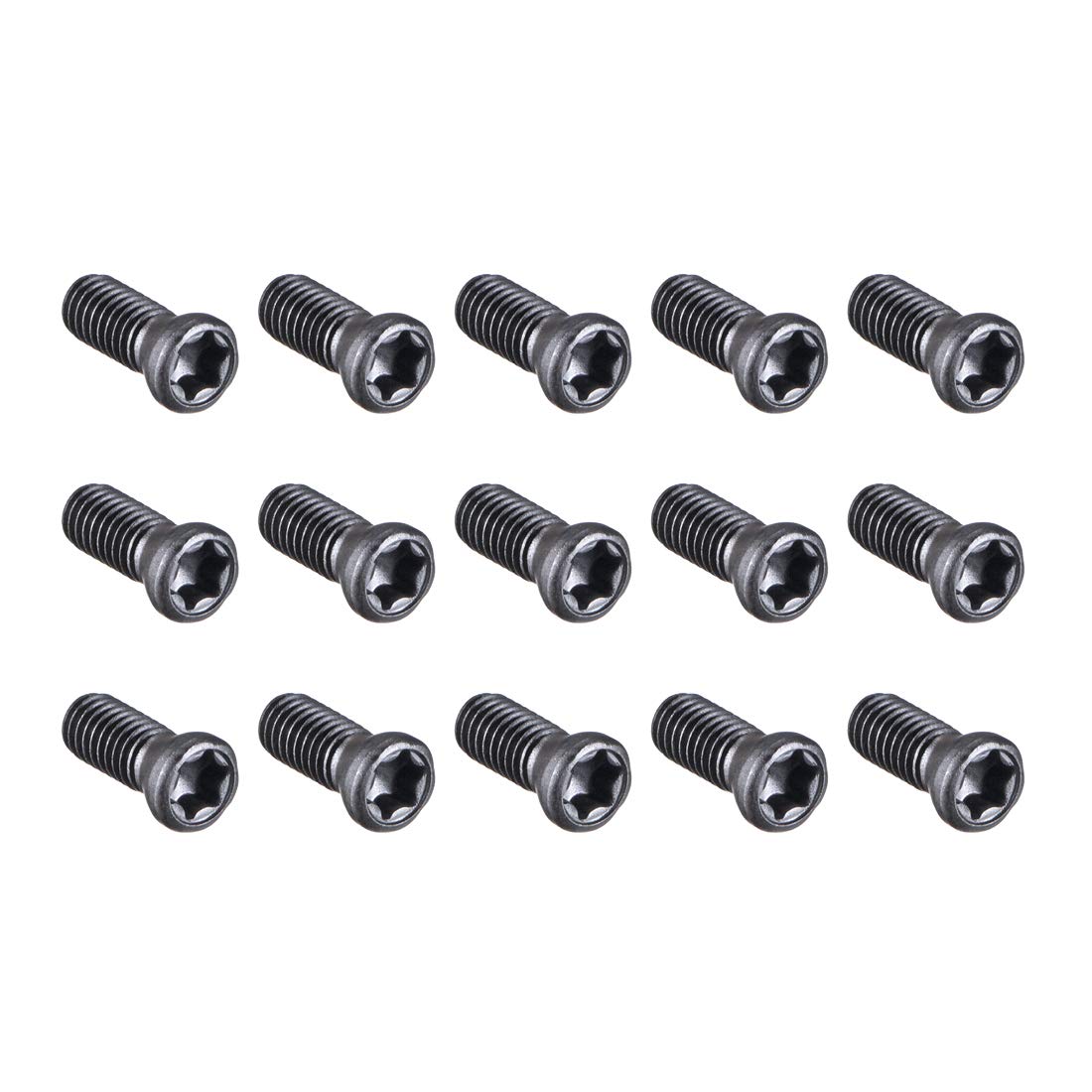 sourcing map M3x8mm Torx Screws For Replaces Carbide Insert CNC Lathe Tool 12.9 Grade Carbon Steel 15pcs