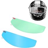 Universal Helmet Visor Anti-Fog Film + Rainproof Film, 2 PCS丨Style A | Motorcycle Helmet Lens Film, Alternative to Pinloc Insert Lens - HD Helmet Shield Film, No More Fogging for Safer Riding