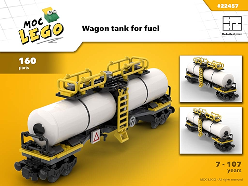 Download Train Wagon Tank for fuel (Instruction Only): MOC LEGO (English Edition) PDF
