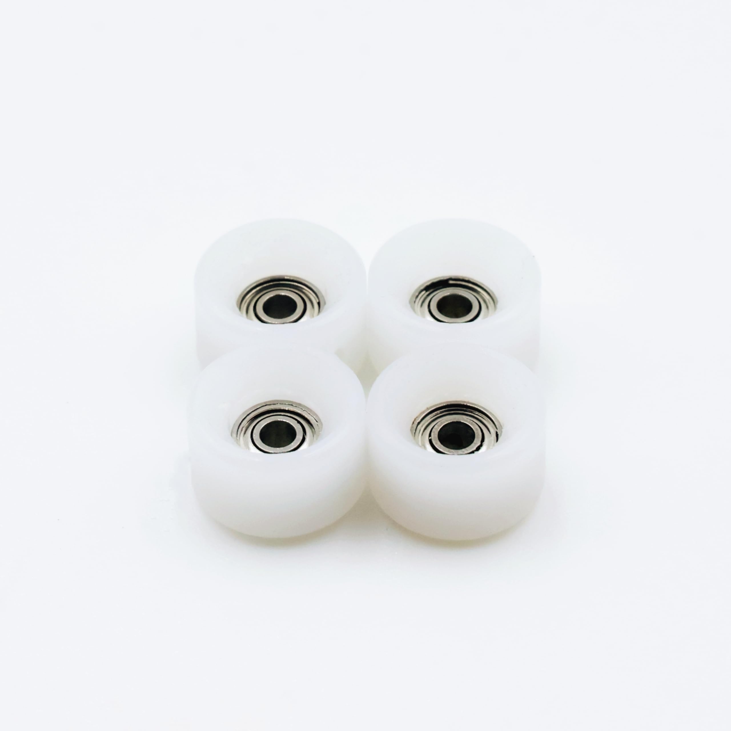 65D Urethane Fingerboard Wheels Pro Bowl Shape (White)