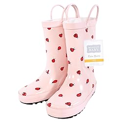 Hudson Baby Kids Rain Boots, Ladybugs, 8 US Unisex