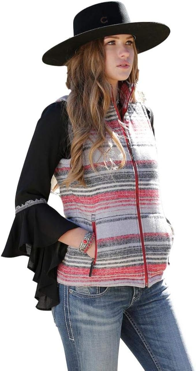 cruel denim tweed coat with hood