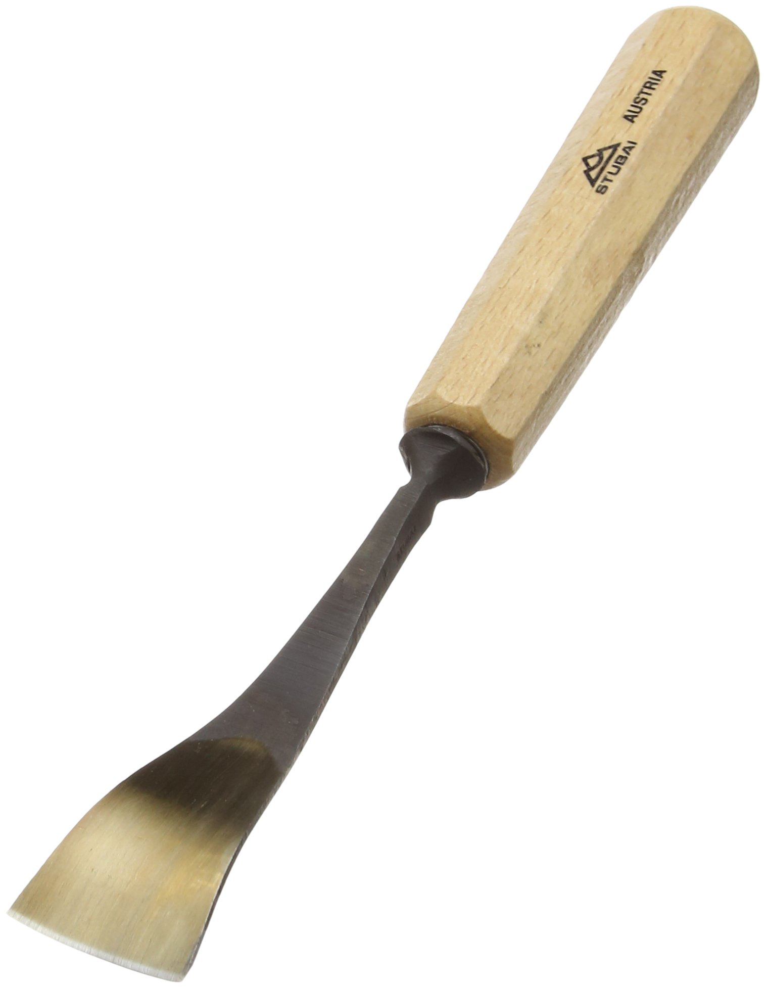 Stubai 523435 Type 34 with Wooden Handle Woodcarving Chisel, Gold/Beige, 35 mm