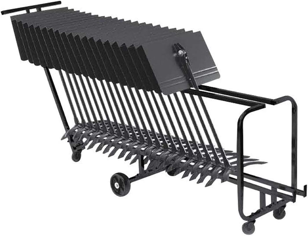 Manhasset Symphony music stand storage cart - 25 stands, Black - Image 3