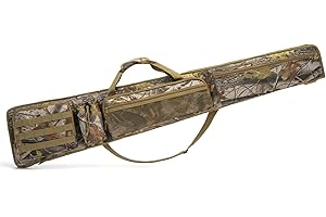 VATTAVSPB Soft Rifle Case Water-Resistant Shotgun Cases 46"/52" Gun Carry Bag for Scoped with 5 Accessory Pockets Rifle Bag S