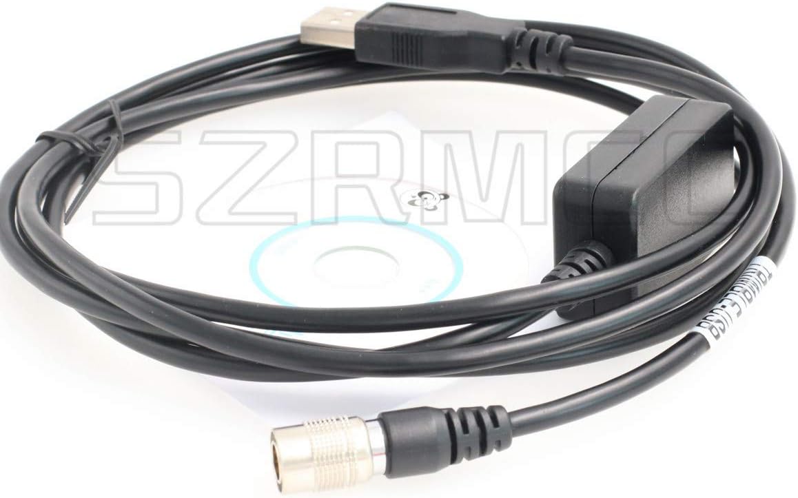 SZRMCC Hirose 6 Pin Male to USB Data Download Cable for Trimble GPS S6 S8 M3 Total Station…, Red - Image 4