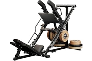 2-in-1 Leg Press & Hack Squat Machine for Home Gym, 1200LB Capacity with 4-Position Safety Stops & Quick-Change Footplate, Pr