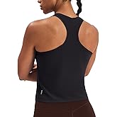 K-Swiss Women's Workout Tops - Tank Top Racerback Sleeveless Waist-Length Slim Fit Gym Athletic Yoga Shirts