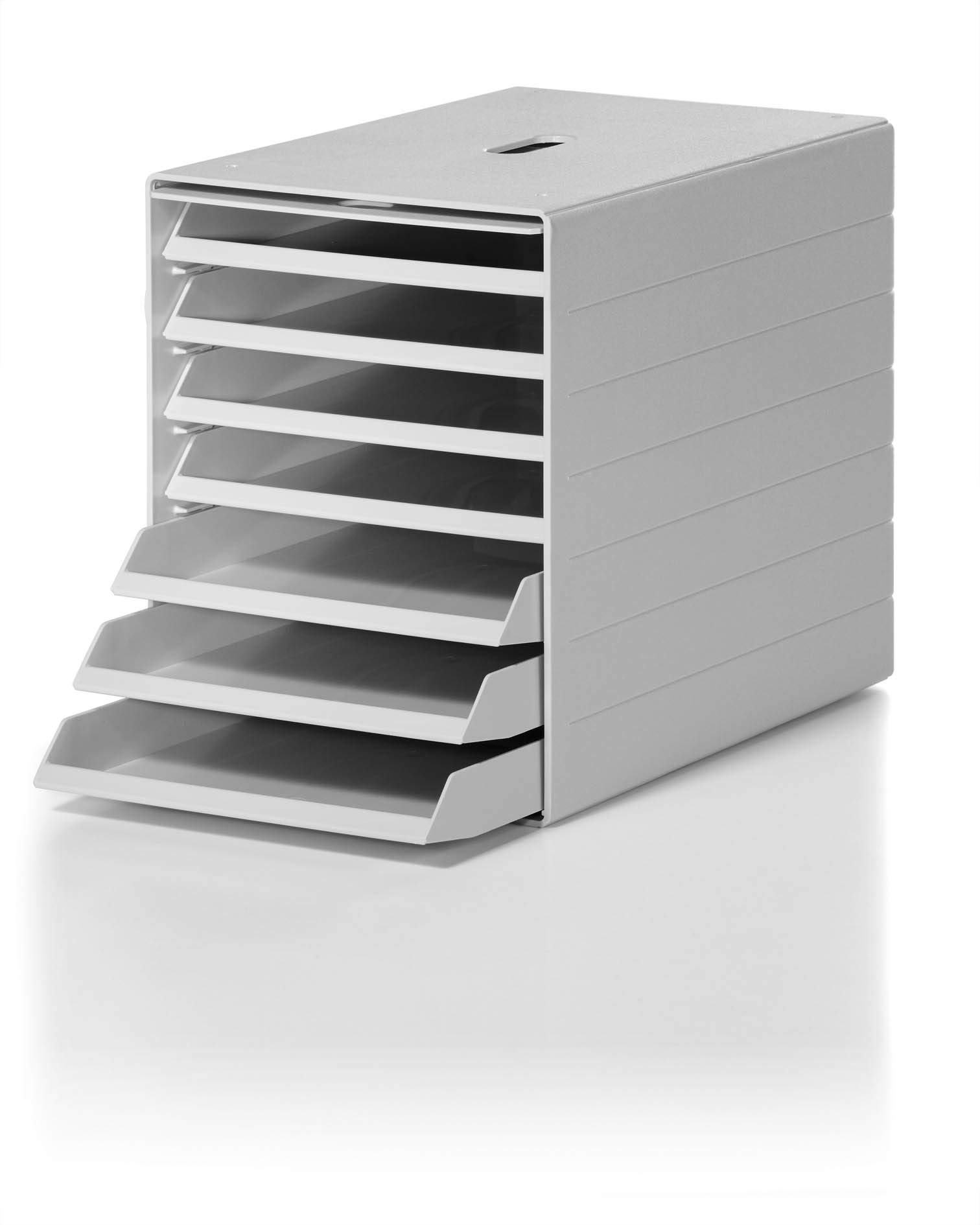 Durable Ideal Box Plus Storage Box with 7 Letter Trays C4 - Grey