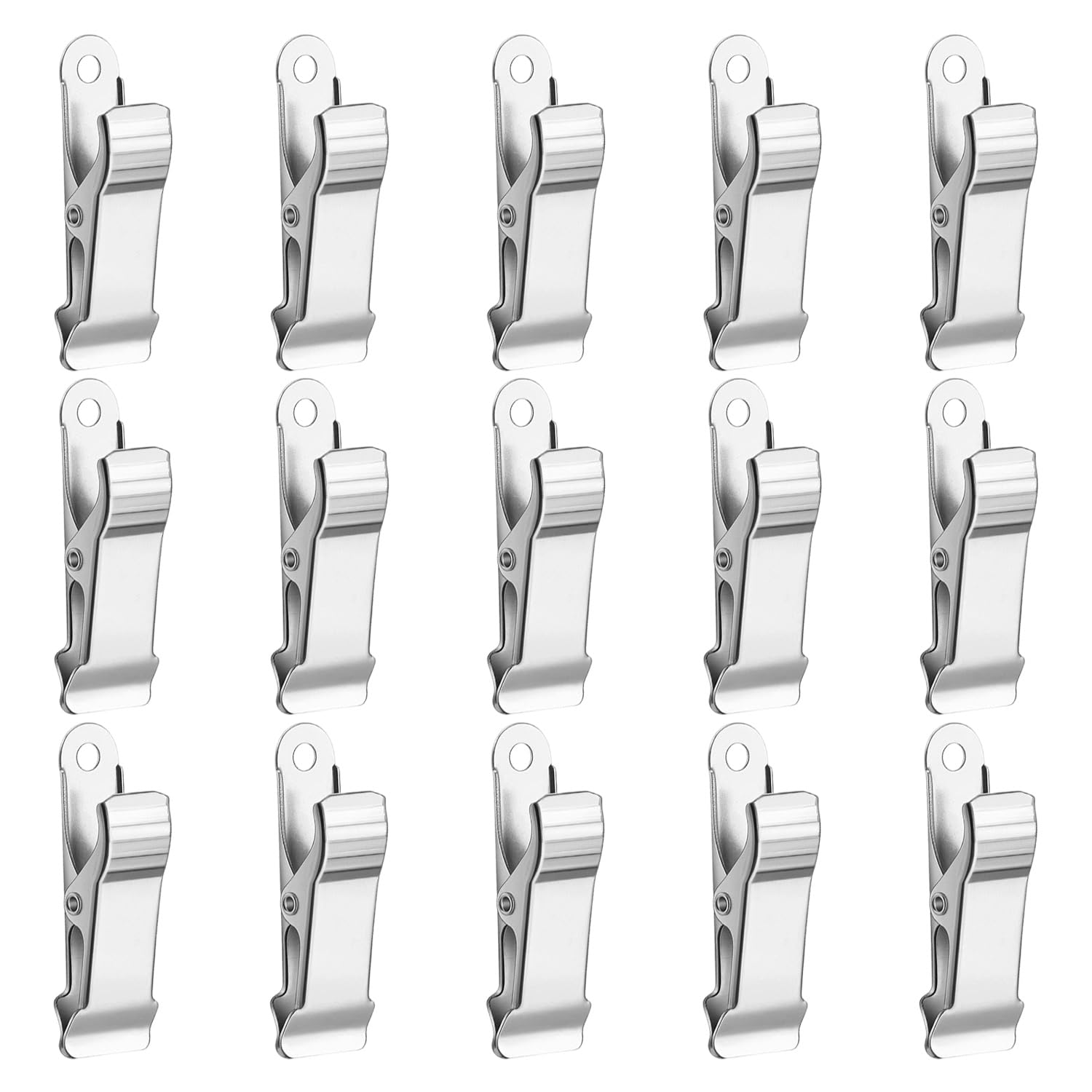 WUFGWBD 15 Silver Metal Clips, Mini Clamps, Multifunctional Photo Clips