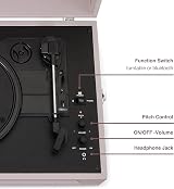 Crosley Voyager Portable Turntable Amethyst 3-Speed Bluetooth Suitcase Vinyl view 6