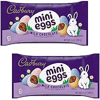 Cadbury Mini Eggs Milk Chocolate Easter Candy 7 oz Pack of 2 in tundras sealed bag