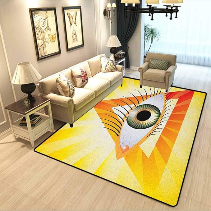 Eye Carpet for Kitchen，Carpet mat Powerful Sight of All