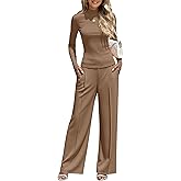 Simlakey Women 2 Piece Lounge Set 2025 Winter Long Sleeve Outfit Turtle Neck Sweatsuits Fashion Vacation Travel Matching Set