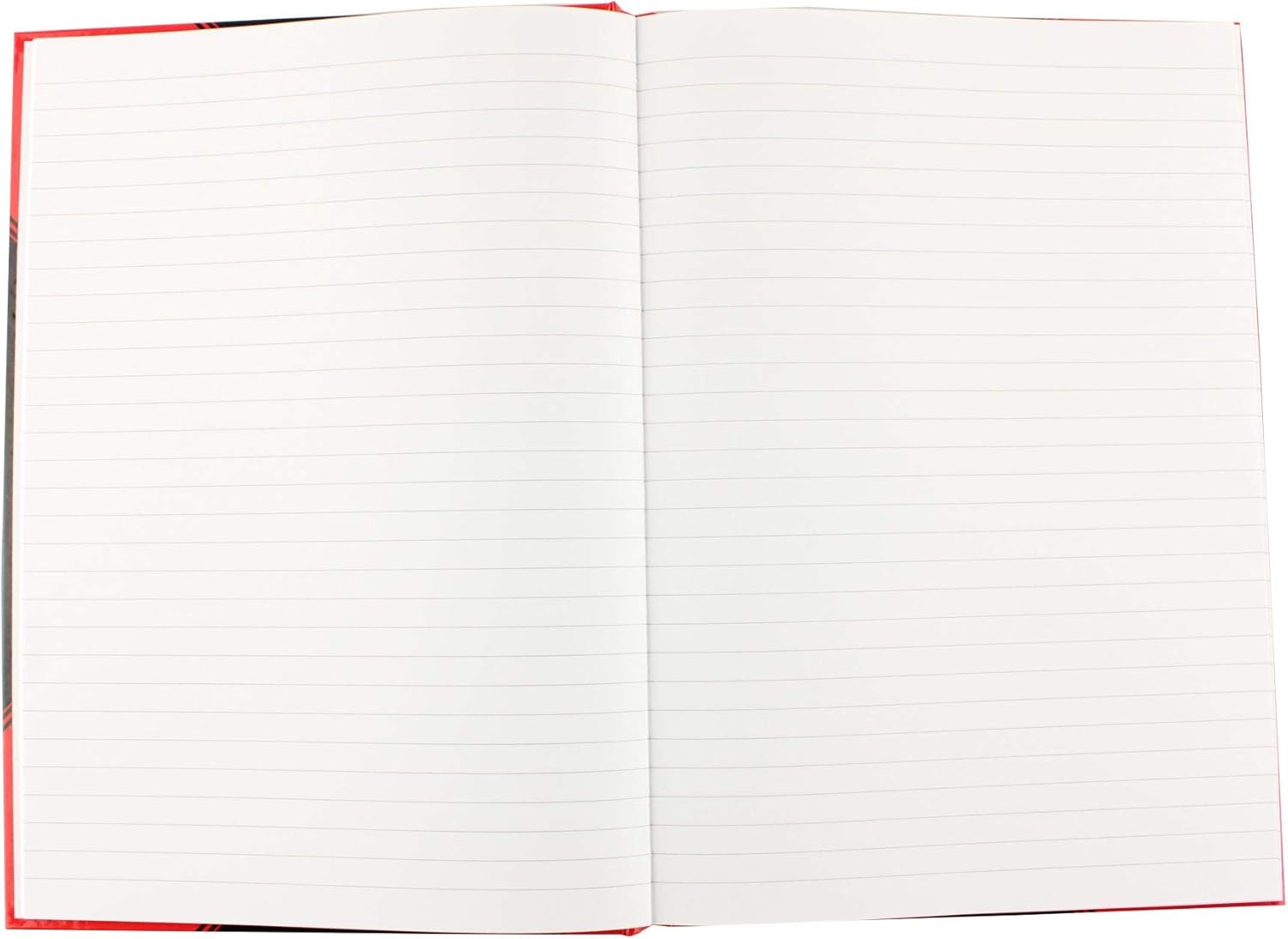 Landre 100302833 Notebook 60 g/m², DIN A6, blanko, Fine Wood-Free Paper, Pack of 6, 96 Pages, Black/Red Lined a4 black/red - Image 4