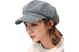 NICTION Newsboy Hats for Women, Women Newsboy Hat Trucker Hat Beret Newsboy Caps Retro Fashion Winter Hats for Women 2025