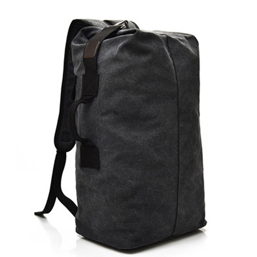 JellybroMilitary Duffel Bag Top Load Double Strap Canvas Backpack Army Travel