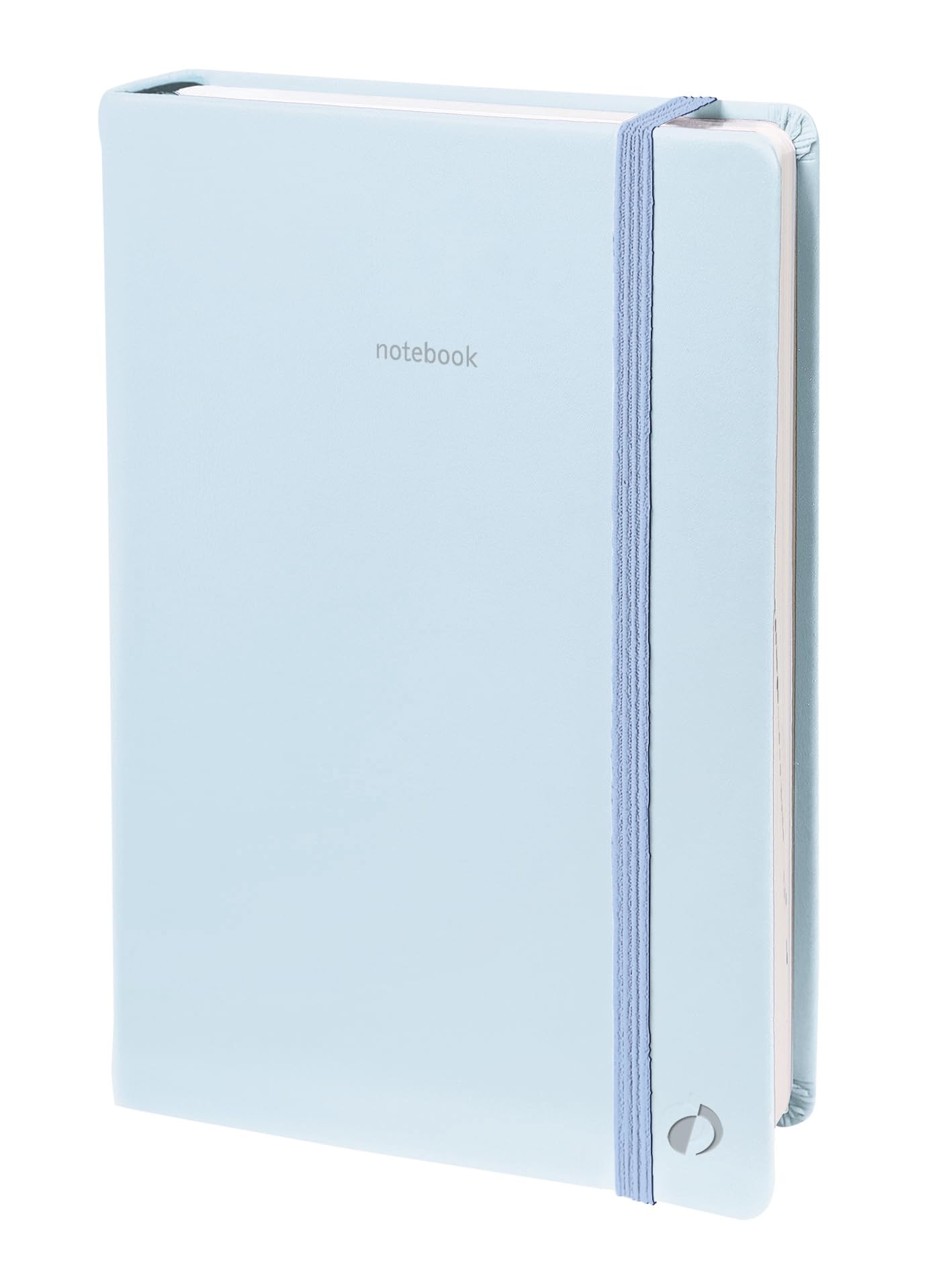 Quo Vadis Pastel Notebook 15 Lined with Elastic 10 x 15 cm Blue