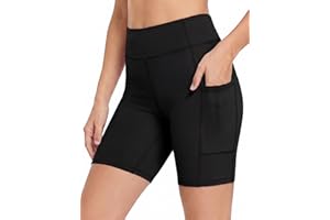 Zaclotre Girls Bike Shorts with Pockets Kids 5" High Waisted Yoga Workout Athletic Running Volleyball Spandex Shorts