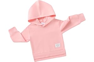 Happy Town Toddler Baby Boy Girl Sweatshirt Hoodie Pullover Fall Outfits Solid Crewneck Long Sleeve Blouse Top Shirt Clothes